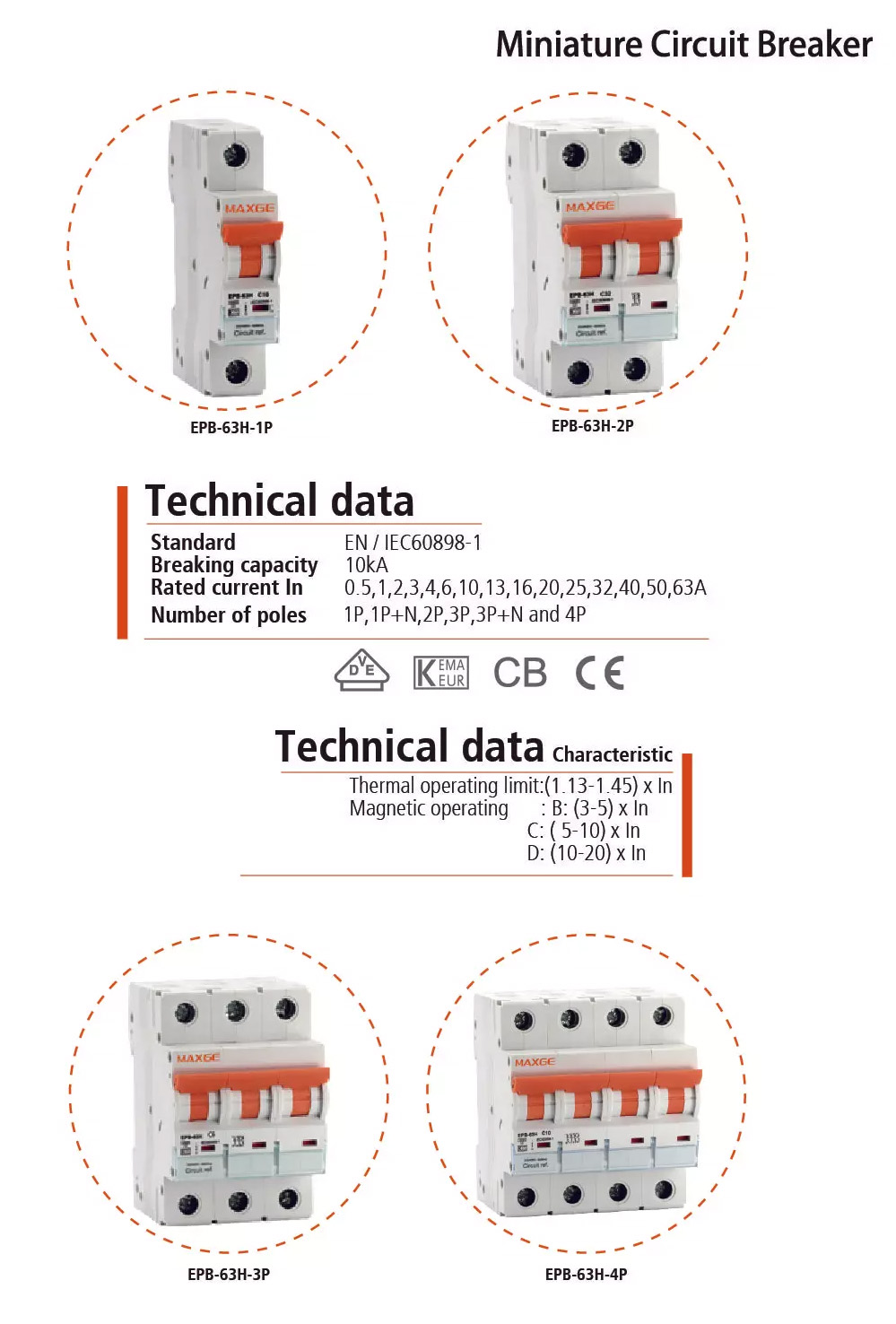 Maxge EPB-63H