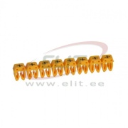 Marker CAB3, 4..6mm², (+), strip 20pcs, yellow
