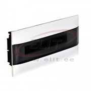 FM Distribution Box Practibox S, 18M, 63A 230/400VAC, PEN 13+13| 1.5..25mm², 436x235x102, IP40 IK07 cl.II, white with smoked transparent door