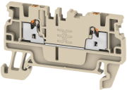Feed-through Terminal A2C 2.5, 1-tier, 2.5mm² 24A 800V, push-in, beige