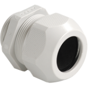 Cable Gland Syntec, M25x1.5, ø10..17mm| 1piece sealing insert, wrench 29mm, thread 10mm, -30..100°C, PA6 ^TPE, HF, incl. O-ring, CE/UL/VDE, IP68, light grey