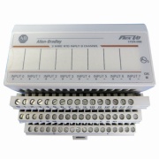 RTD Input Module Flex, 8-ch., input ±76.5mV, 150mA 24VDC, 24VDC, TS35 ^panel mount, Allen-Bradley