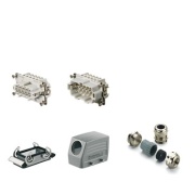 Heavy-Duty Connector Kit RockStar® HDC-KIT-HE 16.120 M, size 6, 90°, 16P, 16A 500V, diecast aluminium, -40..100°C, M25, screw clamp, IP65