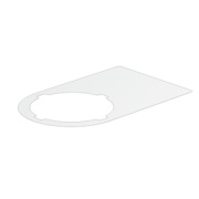 Push Button Marker SM 27/18-22 MM WS, aluminised polyester, -40..120°C, V0, HF, acrylic adhesive, white