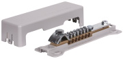Equipotential Busbar POT 2x 16/25, 2x (strip 30x4mm/ conductor ø8..10mm ^ø50mm² ^7x ø6..25mm²)