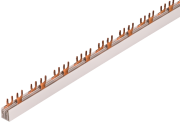 Busbar G-2L+9-1000/16C, L1-L2-Aux, 46M| 23x2, 16mm², fork, pitch 17.8mm, M5-M6, MaxPro