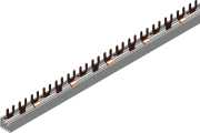 5240101 « Busbar G-3L-1000/10C, L1-L2-L3, 57M| 19x3, 10mm², fork, pitch 17.8mm, screw M5-M6, MaxPro