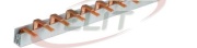 Busbar S-2L-V7-1000/10, LN, 56M, 10mm², pin, pitch 17.8mm, 2P/M MCB/RCDs, GE/Gewiss/Maxge, MaxPro