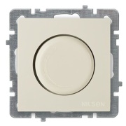 Dimmer Touran, mech.| ill., 1000W, fuse, flush mount, beige