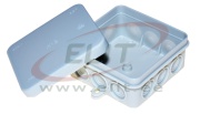 Junction Box FD12/ K12, 85x85x38mm, PE flame retardant, 12x VR20 ^M20, IP55, grey