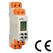 600DT| Time Relay, LCD, 15functions (count down)| 0.1s..10h res. 0.1s, 1CO SPDT 8A 250VAC, cv 20..240VAC/DC, 17.5mm, TS35