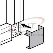 Flat Angle DLP-S, 40x16mm, white