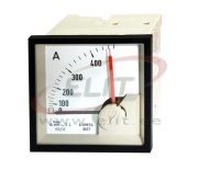 Ammeter BA27, bimetallic, 480A 400/5A, cl1, 15min, scale 90°, red pointer, ■72x72mm/ □68x68mm, IP40
