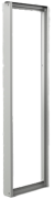 Modular Frame EUSM, 600Wx2000H, 2 uprights, 2 covers, 2 trim rails, incl. mounting accessories, grey