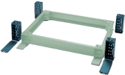 Plinth Corner EUZE, 100H, incl. accessories, C3M| epoxy resin layer, 4pcs/pck, ocean blue