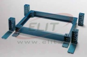 Plinth Side Grosspiece EUZE, 400W/Dx100H, in-/outdoor C3M| epoxy resin layer,  E MOX, 2pce/pck, ocean blue