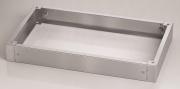 Plinth Crosspieces ^Corner EUZX, 400Dx100H, incl. mounting screws, ss AISI304L, 2pce/pck, EMOX