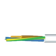 Flexible Cable H05VV-F, 4x1.5mm² 300/500V -5..70°C, 100m/pck, white