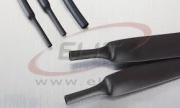 Heat Shrinkable Tubing HRA2, hot melt adhesive, 235/65mm, wall thick 3.7mm, polyolefin -55..110°C/ +120°C, UV resistant, L1.22m/pc, black
