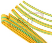 Heat Shrink Tubing H-2F (YG), 19/9.5mm, thin-wall 0.68mm, crosslinked polyolefin -55..135°C/ +100°C, flame-resistant ^high flexibility, 1m/pce, yegr