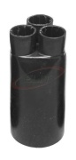 Cable Breakout HLB 320, 3cores, 60/25mm (wall thick 3mm) L165mm, crosslinked polyolefin -55..125°C/ +130°C, UV resistant, black