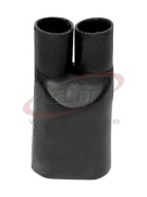 Cable Breakout HLB 215, 2cores, 40/16mm (wall thick 2.1mm) L125mm, crosslinked polyolefin -55..125°C/ +130°C, UV resistant, black