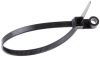Cable Tie w. Screw Mount 150/3.6 SW, 18.2kg, Polyamide 6.6, -40..85°C, UL94 V-2, UL ^Lloyd’s, 100pcs/pck, black
