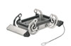 Cover HDC 10B DMDQ 2QB, size 4, cover for upper part of housing, side-locking clamp on lower side, IP 65