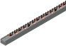 Busbar G-4L-1000/16, L1-N-L2-N-L3-N, 54M| 27x2, 16mm², fork, pitch 17.8mm, screw M5-M6, MaxPro
