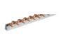 Busbar S-2L-V7-1000/10, LN, 56M, 10mm², pin, pitch 17.8mm, 2P/M MCB/RCDs, GE/Gewiss/Maxge, MaxPro