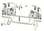 Feed-through Terminal A2C 1.5 WT, 1-tier, 1.5mm² 17.5A 500V, push-in, white