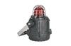 Hazloc Beacon, xenon 5J strobe, -4..131°F, PPS glass filled plastic/glass, ss304 mounting bracket, Vitongasket, ½-in. NPT conduit, 24VDC, IP66, NEMA4/4X/13, red