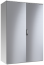 Cabinet E NUX, 1200Wx1800Hx400D, frame, double plain door, rear panel, lever-operated double bar locking w. 3mm double-bit insert, modular adj. cable entry w. sealing gasket, silicone seal, ss AISI304L, IP55 IK10, Nema12