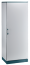 Cabinet ENUX, 1000Wx2200Hx600D, frame, plain door, rear panel, lever-operated double bar locking w. 3mm double-bit insert, modular, adj. cable entry w. sealing gasket, C3M| epoxy resin layer, IP55 IK10, NEMA12, ocean blue/ grey