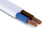 Flexible Cable H03VVH2-F, 2x0.75mm² 300/300V -10..60°C, white