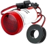 Ammeter ^Vmeter XB7 Monolithic, ø22.5mm, 0..100AAC ^30..500VAC, IP65, red