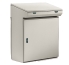 Control Desk ZBA, 600Wx1000Hx400D, front door, upper panel, TS35, gas springs, mounting plate, adj. cable entry, doors w. ø3mm double bar closing system, CE/UL, IP55 IK10, NEMA12, grey