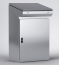 Control Desk ZBX, 600Wx1000Hx400D, plain door, mounting plate, lever-operated double bar locking w. 3mm double-bit insert, cable entry bottom plates, seal, ss AISI304L, IP55 IK10, Nema12