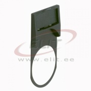 Legend Frame Osmoz, ø22mm twin touch device, insert 24.6x11.4mm, black