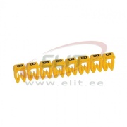 Marker CAB3, 4..6mm², B, strip 20pcs, Legrand, yellow