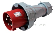 Industrial Plug, 3P+N+E 125A 415VAC, IP67, MaxPro, red