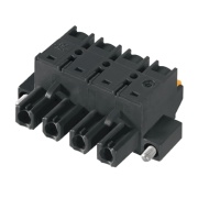 PCB Plug-in Connector BLF 7.62HP/02/180F SN BK BX, female plug, 7.62mm, 2P, 180°, 2.5mm², push-in, black