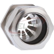 Cable Gland Progress EMC Rapid, M20x1.5, ø8..11mm| 1piece sealing insert, wrench 24mm, thread 6mm, -40..100°C, nickel-plated brass, ss A2, TPE|NBR, incl. O-ring, contact disc, CE/UL/VDE, IP69, Agro