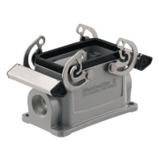 Base HDC 10B SBU 1PG16G, size 4, side-locking clamp on lower side, PG16, IP65, Weidmüller
