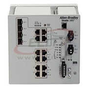 Industrial Ethernet Switch Stratix5400, 8x RJ45 10/100 coppert ports, 4x RJ45, SFP slots 10/100/1000 combo, Layer 2 FW