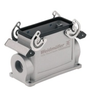 Base HDC 16B SBU 2M25G, size 6, side-locking clamp, lower side, -40..125°C, diecast aluminium, M25, IP65
