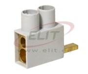 Feed-in Terminal AS/2x10 SN 0.5M PU, Cu 2x 10mm² 40A 690V, Pollmann, grey