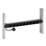 Power Distribution Unit 19-in. 1U 9x2P+E 3G1.5 2.5m, black