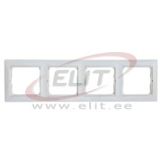 Frame Valena, 4gang, horiz. mount, Legrand, white