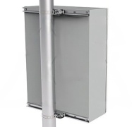 Pole Mounting Kit ECFP, incl. 2 cross-pieces,  2 colar clamps, accessories, galvanised steel